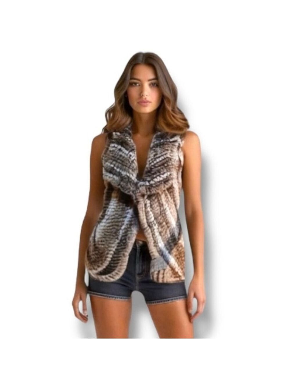 Johnston & Murphy Faux Fur Vest Women’s Size Small Super Soft and Luxurious!